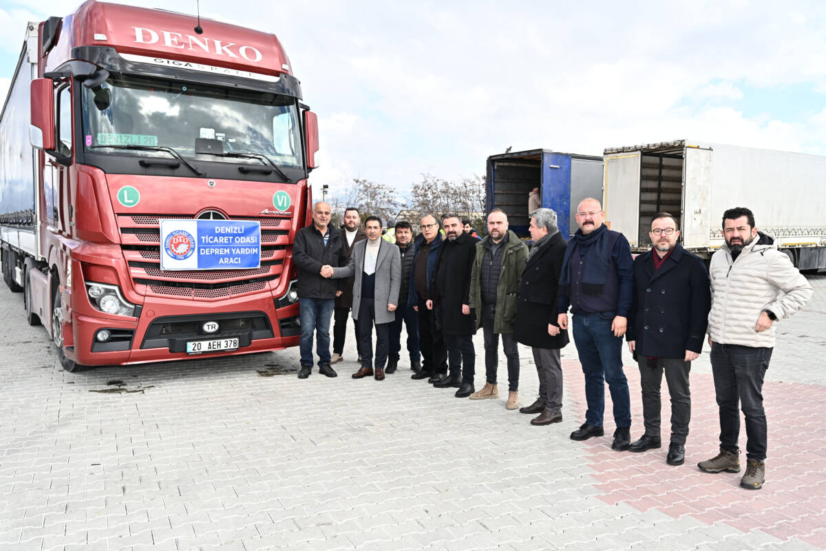 DENİZLİ TİCARET ODASI, YARDIM TIRLARINI YOLA ÇIKARDI