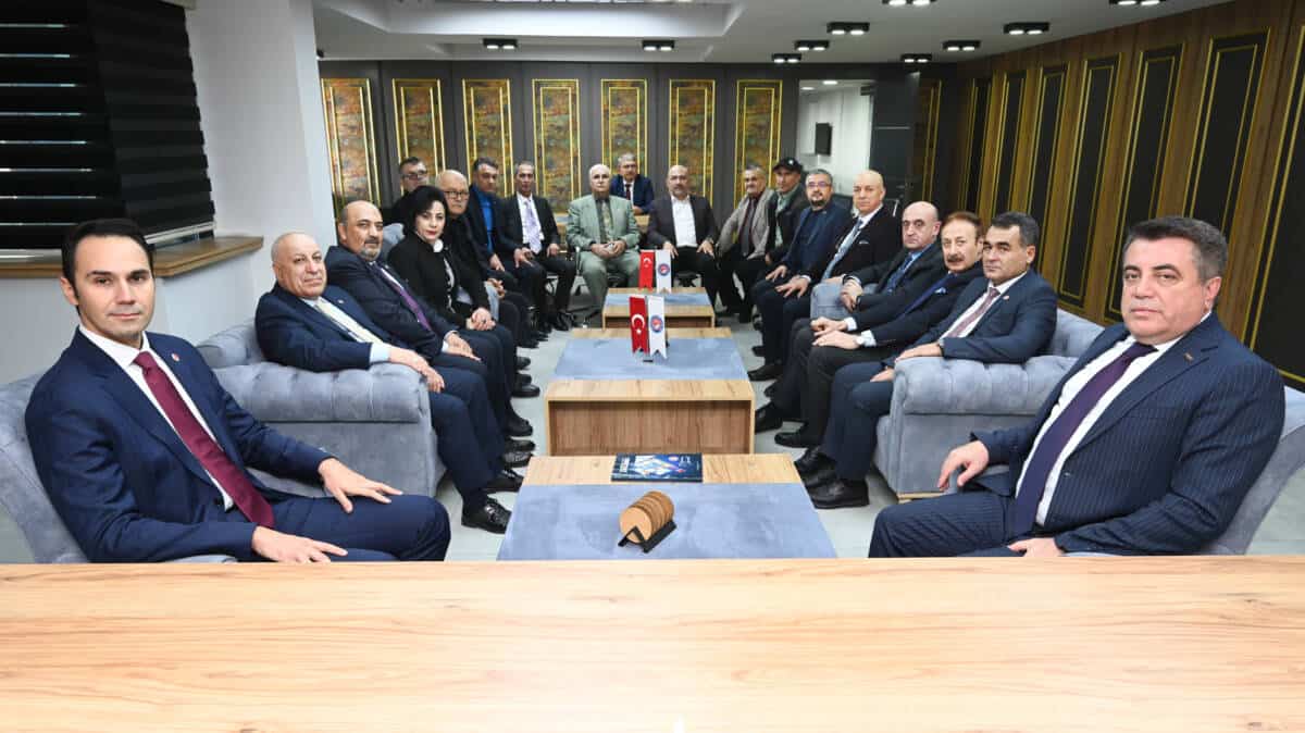 DYP GENEL BAŞKANINI AĞIRLADIK