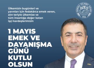 EMEK MÜCADELESİNİN ONURLU TARİHİNİN ÖNÜNDE SAYGIYLA EĞİLİYORUZ