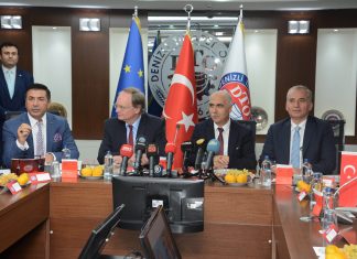 AB BÜYÜKELÇİLERİ, DTO’YU ZİYARET ETTİ